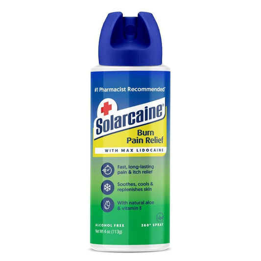 Solarcaine Burn Pain Relief With Max Lidocaine, 4 Oz First Aid Pasteur Pharmacy