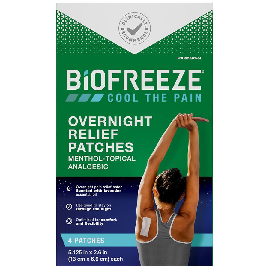 Biofreeze Pain Relieving Patch Overnight 4 Ct Health & Beauty Pasteur Pharmacy