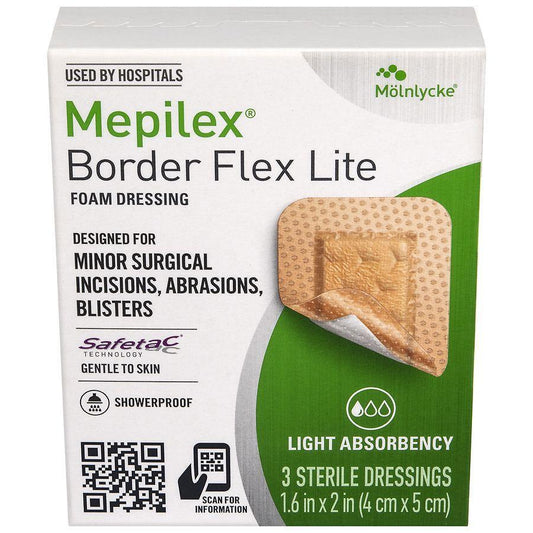 Mepilex Border Flex Lite Flexible, All-In-One Silicone Foam Adhesive Dressing 1.6 Salad Dressing Pasteur Pharmacy