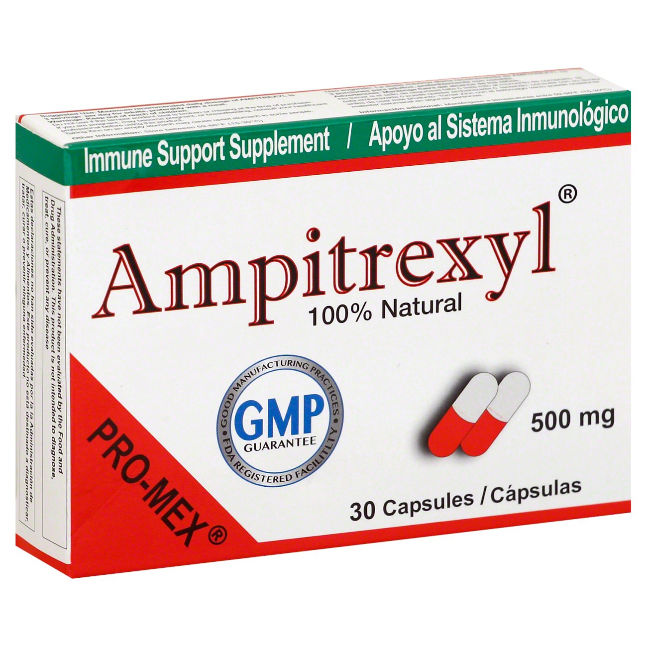 Pro Mex Ampitrexyl – 500 mg Capsules – Immune Support Health & Beauty Pasteur Pharmacy