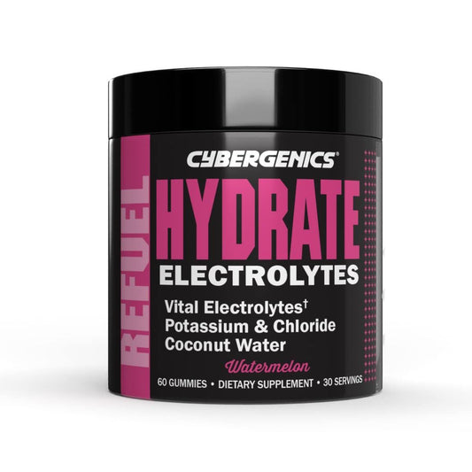 Cybergenics Hydrate Gummies, Vital Electrolytes, Supports Recovery, 60 Gummies Vitamins & Supplements Pasteur Pharmacy