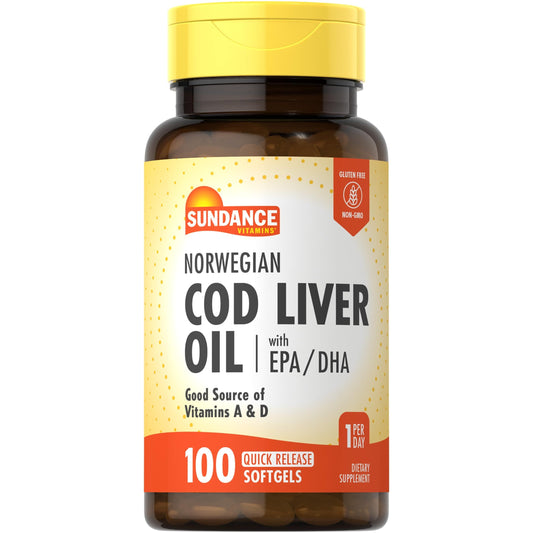 Sundance Vitamins Norwegian Cod Liver Oil Softgels Vitamins & Supplements Pasteur Pharmacy
