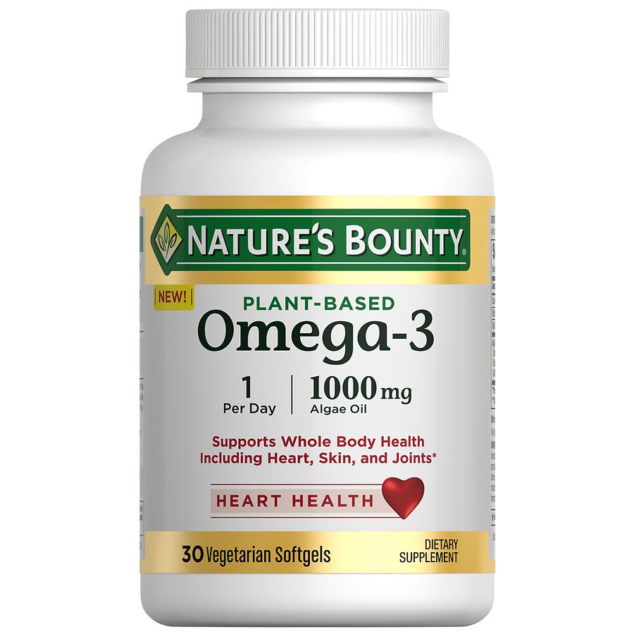 Nature's Bounty Plant Base Omega 3 Algae Oil Vitamins & Supplements Pasteur Pharmacy