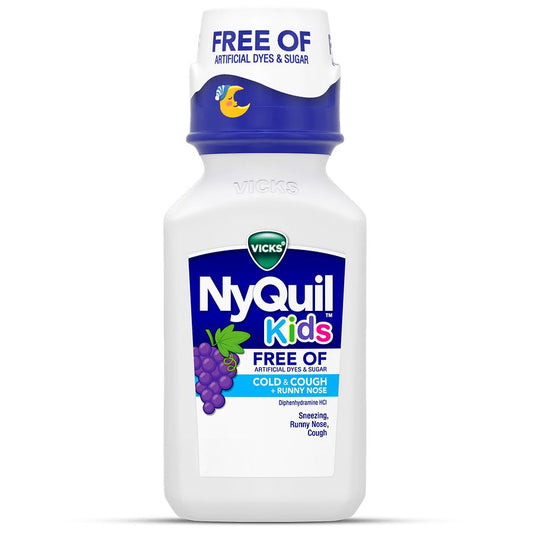 Vicks® NyQuil™ Kids Nighttime – Honey Flavor (Artificial Free Formula) Grapes Pasteur Pharmacy