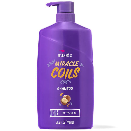 Aussie Miracle Coils With Macadamia Nut Oil Shampoo - 26.2 Fl Oz Shampoo Pasteur Pharmacy