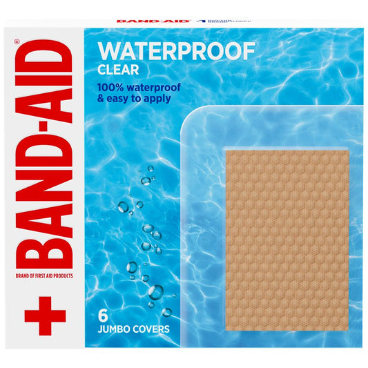 Band-Aid Waterproof Ap 6 Jumbo First Aid Pasteur Pharmacy
