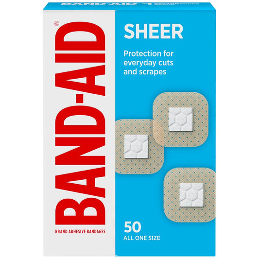 Band Aid Brand Band-Aid Adhesive Sheer Sports Bandages - All One Size - 50ct Health & Beauty Pasteur Pharmacy