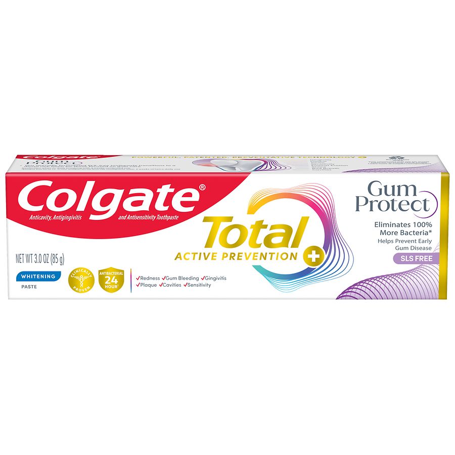 Colgate Total Active Prevention Gum Protect Whitening Toothpaste Mint 3 Oz Toothpaste Pasteur Pharmacy