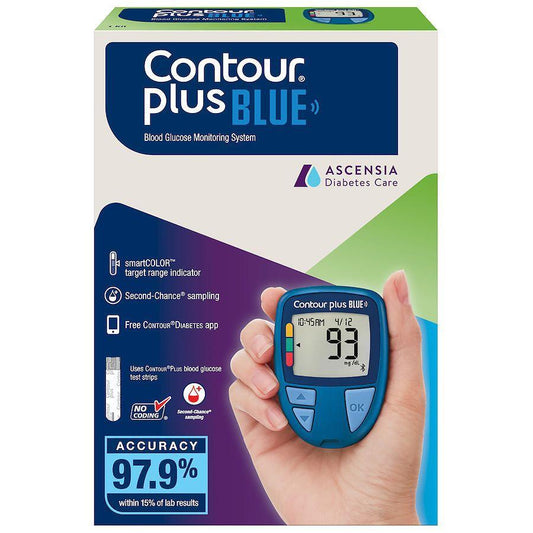 Contour Plus Blue Blood Glucose Monitor Blood Pressure Monitors Pasteur Pharmacy