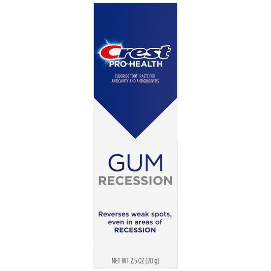 Crest Pro-Health Gum Recession Anticavity, Antibacterial Fluoride Toothpaste 2.5 oz Toothpaste Pasteur Pharmacy