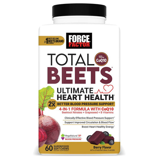 Force Factor Total Beets Ultimate Heart Health Soft Chews Berry Beets Pasteur Pharmacy