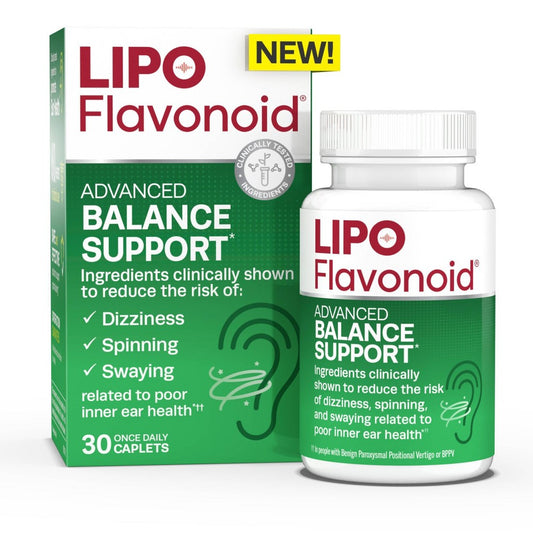 Lipo-Flavonoid Advanced Inner Ear Balance Support Supplement Caplets - 30ct Health & Beauty Pasteur Pharmacy