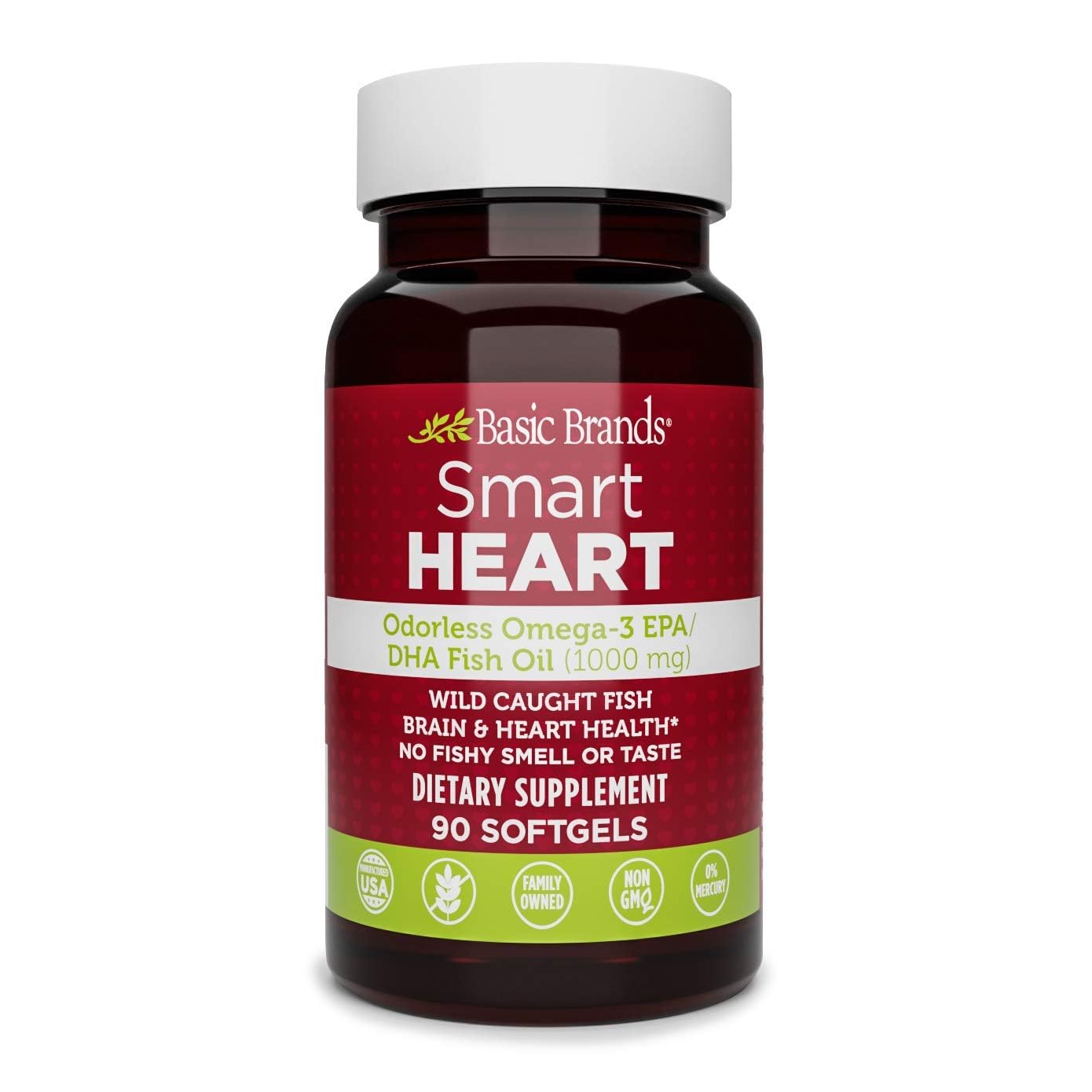 Basic Organics Omega 3 1000mg - 90 Enteric Coated Gelcaps Health & Beauty Pasteur Pharmacy