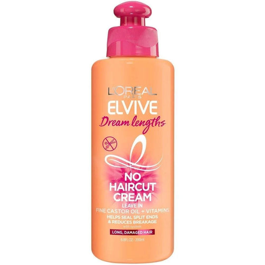 L'Oreal Paris Elvive Dream Lengths No Haircut Cream Leave In Conditioner, 6.8 Fl. Oz Conditioners Pasteur Pharmacy