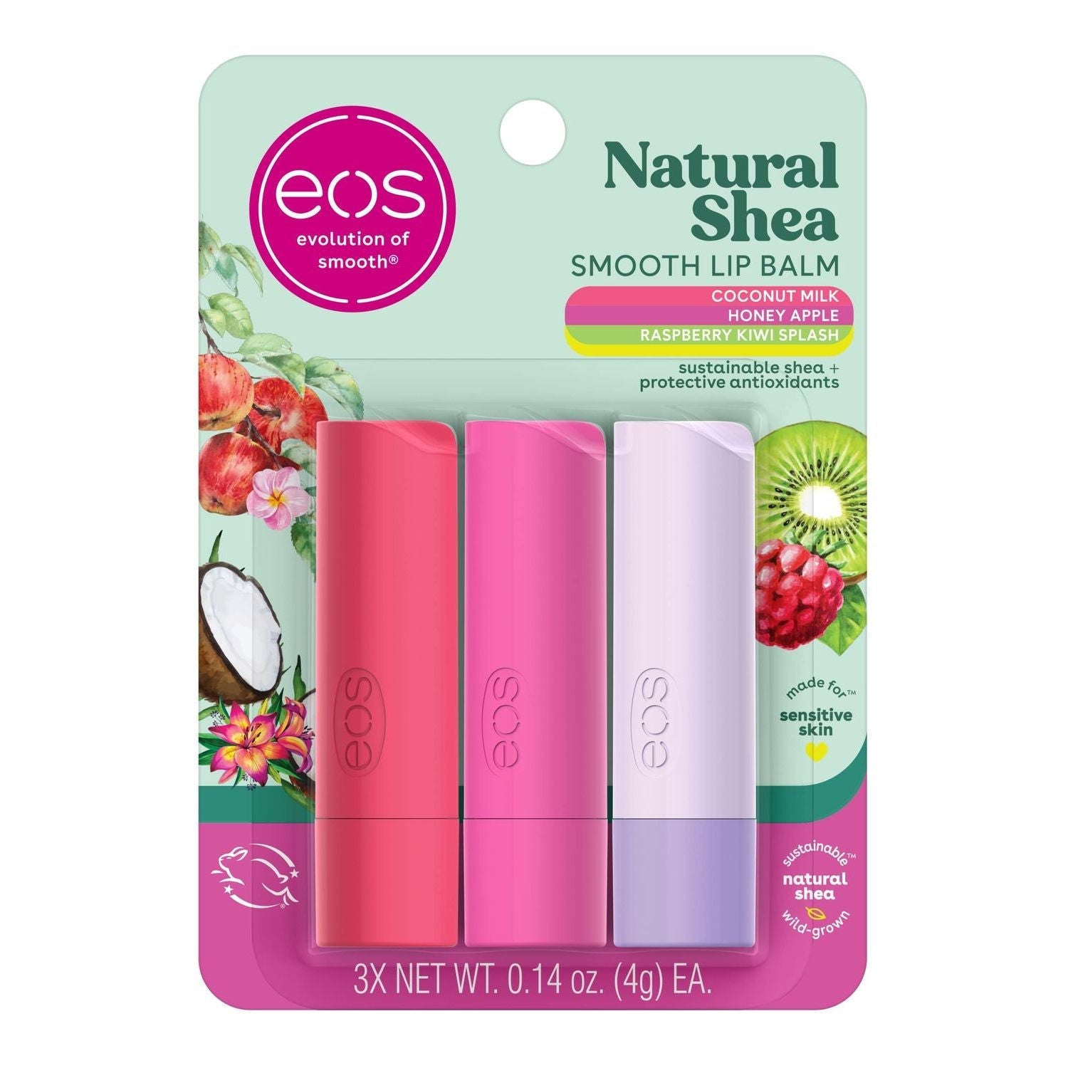 Eos L/B St 0.14 Oz Cn/Mlk /Hna /Rsp Lip Balms & Treatments Pasteur Pharmacy