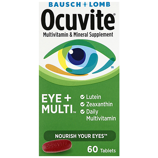 Ocuvite Bausch & Lomb Eye + Multi, 60 Tablets