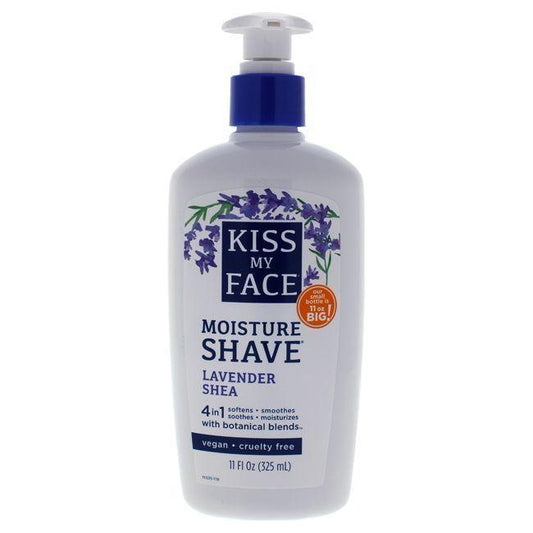 Kiss My Face Moisture Shave, Lavender Shea 325ML Shaving Cream Pasteur Pharmacy