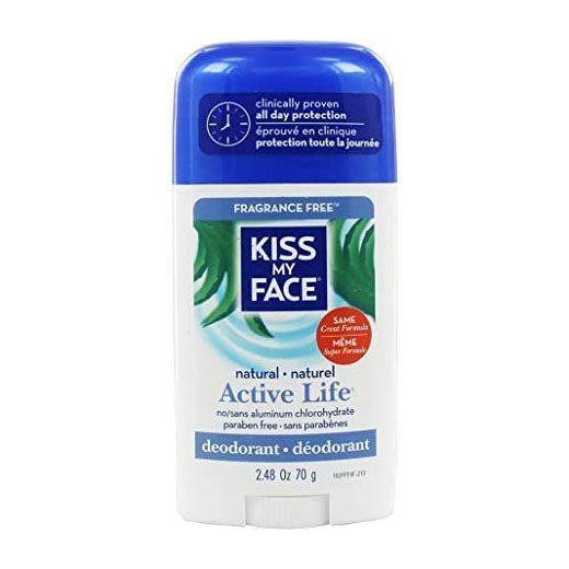 Kiss My Face Active Life Stick Deodorant Fragrance Free 2.48 oz Deodorant Pasteur Pharmacy