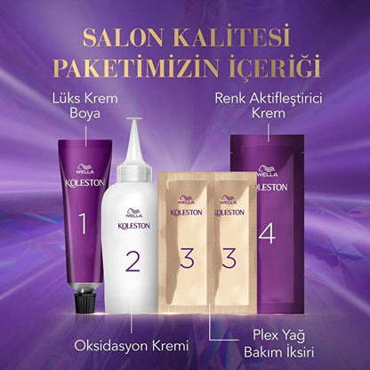 Crema Colorante Permanente para el Cabello Koleston - Tonos Intensos | 1 Caja