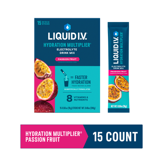 Liquid I.V.® Hydration Multiplier® – Passion Fruit Electrolyte Drink Mix Beverages Pasteur Pharmacy