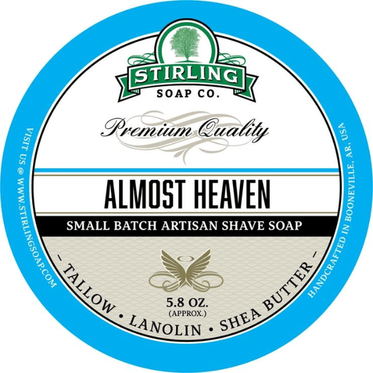Stirling Soap Co. Almost Heaven Shave Soap Jar 5.8 oz Shave Soap Pasteur Pharmacy