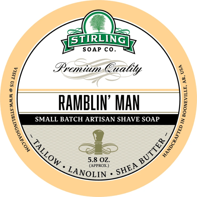 Stirling Soap Co. Ramblin' Man Shaving Collection Shaving Set Pasteur Pharmacy Shaving Soap 5.8oz