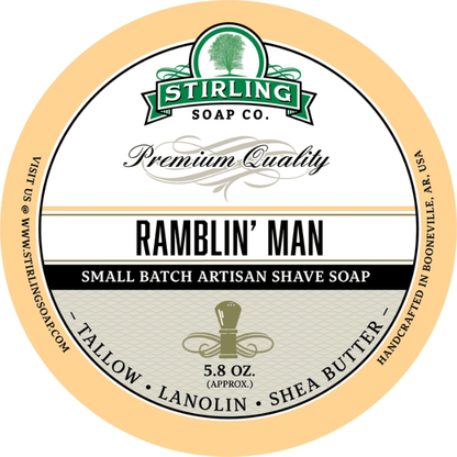 Stirling Soap Co. Ramblin' Man Shaving Collection Shaving Set Pasteur Pharmacy Shaving Soap 5.8oz