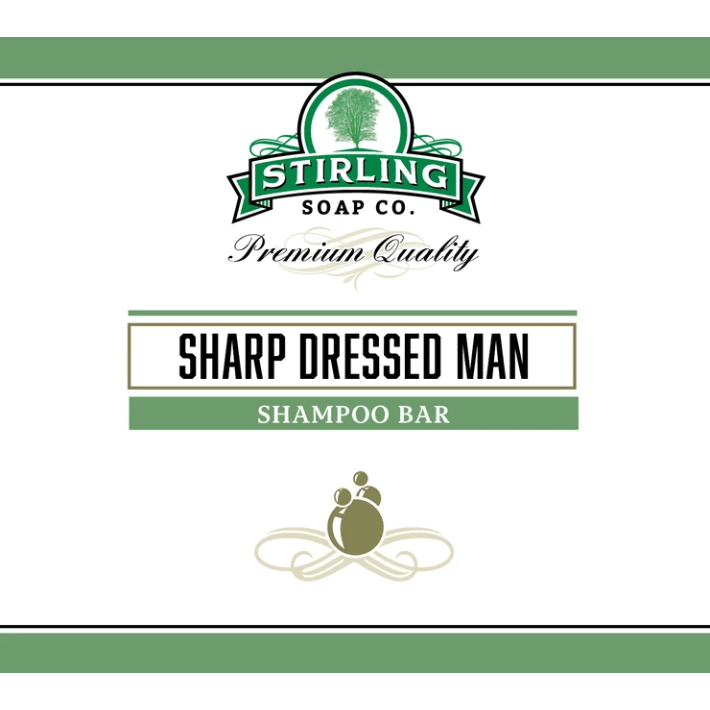 Stirling Soap Co. Sharp Dressed Man Shampoo Bar 3.8 Oz Shampoo Bar Pasteur Pharmacy