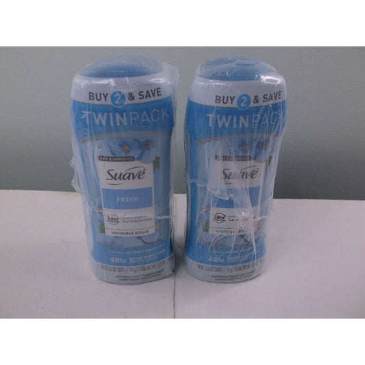 Suave Brands Company LLC Antiperspirant Deodorant For Women 48hr Protection Fresh 2.6 Oz Twin Pack Deodorant Pasteur Pharmacy
