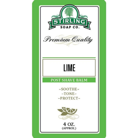 Stirling Soap Co. Lime Shaving Collection Shaving Set Pasteur Pharmacy Post Shave Balm 4oz