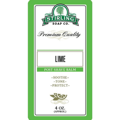 Stirling Soap Co. Lime Shaving Collection Shaving Set Pasteur Pharmacy Post Shave Balm 4oz
