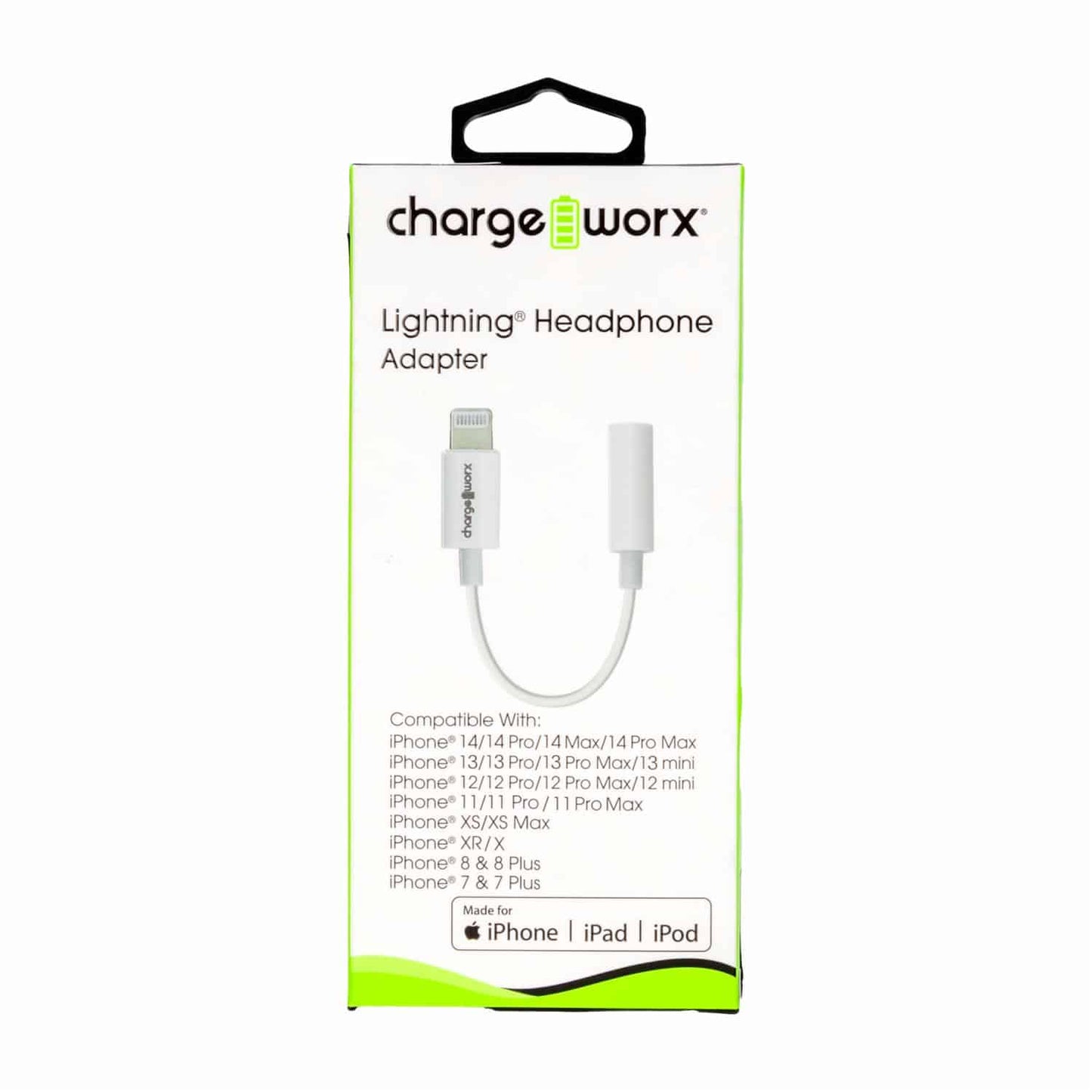Charge Worx Lightning to 3.5 mm Headphone Adapter Cables Pasteur Pharmacy