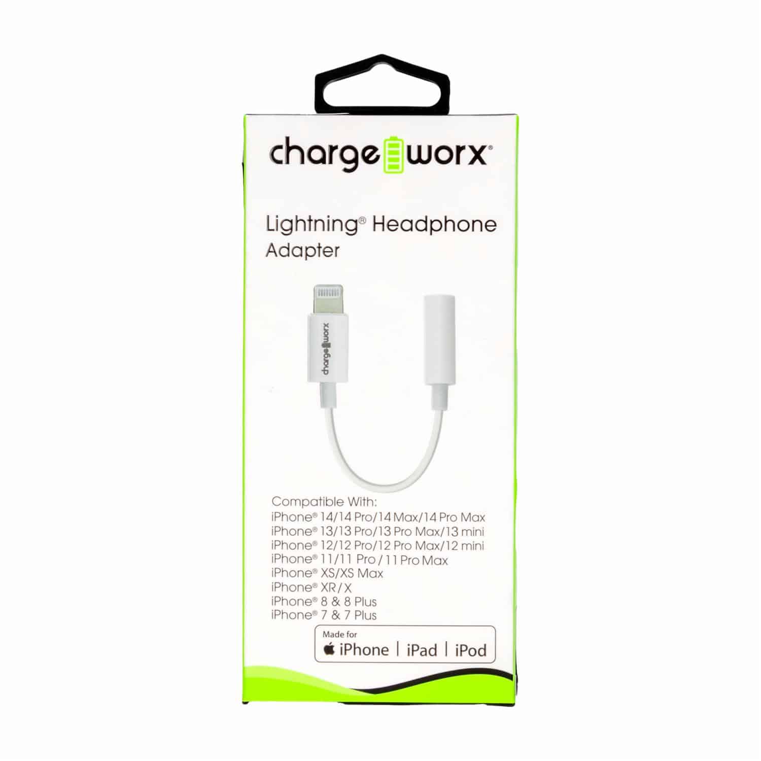 Charge Worx Lightning to 3.5 mm Headphone Adapter Cables Pasteur Pharmacy