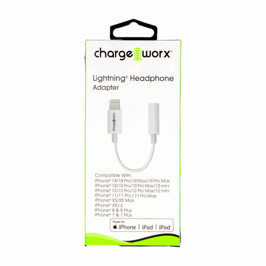 Charge Worx Lightning to 3.5 mm Headphone Adapter Cables Pasteur Pharmacy