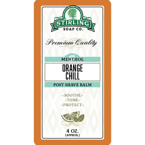 Stirling Soap Co. Orange Chill Shaving Collection Shaving Set Pasteur Pharmacy Post Shave Balm 4oz