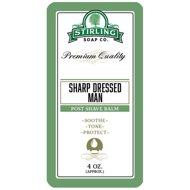 Stirling Soap Co. Sharp Dressed Man Shaving Collection Shaving Set Pasteur Pharmacy Post Shave Balm 4oz