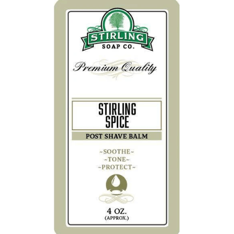 Stirling Soap Co. Stirling Spice Shaving Collection Shaving Set Pasteur Pharmacy Post Shave Balm 4oz