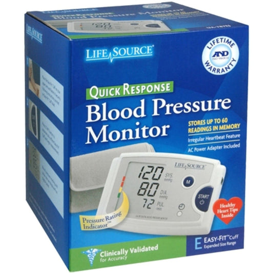 LifeSource Quick Response Blood Pressure Monitor Com Easy-Fit Cuff Blood Pressure Monitors Pasteur Pharmacy