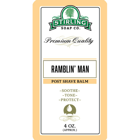 Stirling Soap Co. Ramblin' Man Shaving Collection Shaving Set Pasteur Pharmacy Post Shave Balm 4oz