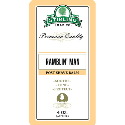 Stirling Soap Co. Ramblin' Man Shaving Collection Shaving Set Pasteur Pharmacy Post Shave Balm 4oz