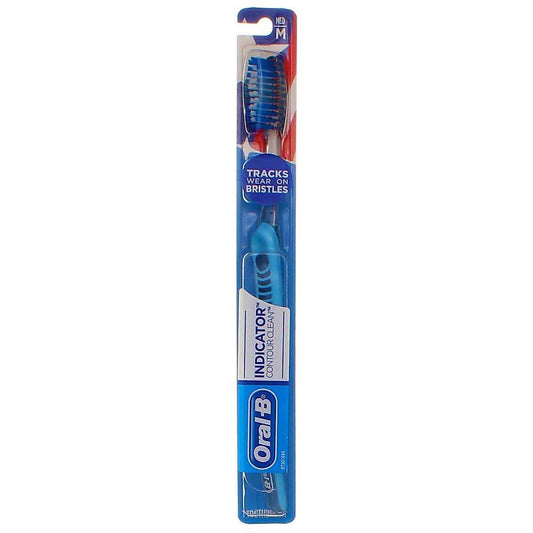 Oral-B Indicator Contour Clean Medium Bristle Manual Toothbrush - 1ct Toothbrushes Pasteur Pharmacy