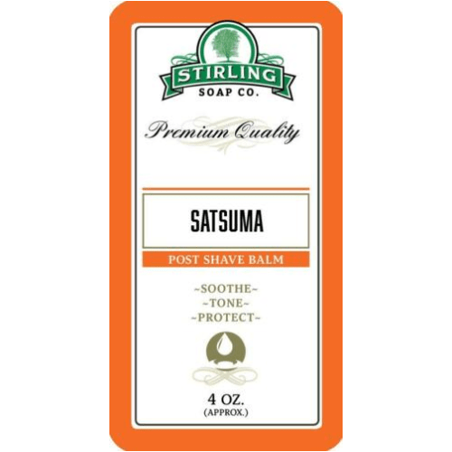 Stirling Soap Co. Satsuma Shaving Collection Shaving Set Pasteur Pharmacy Post Shave Balm 4oz