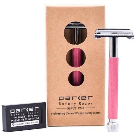 Parker 29L Pink Women's Long Handle Butterfly Open Safety Razor Safety Razor Pasteur Pharmacy