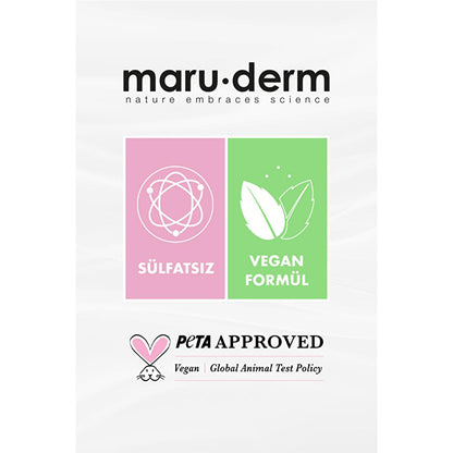 Masque réparateur capillaire Maruderm : Soin hydratant profond à l'huile d'argan et de coco pour cheveux secs et abîmés - Force et brillance