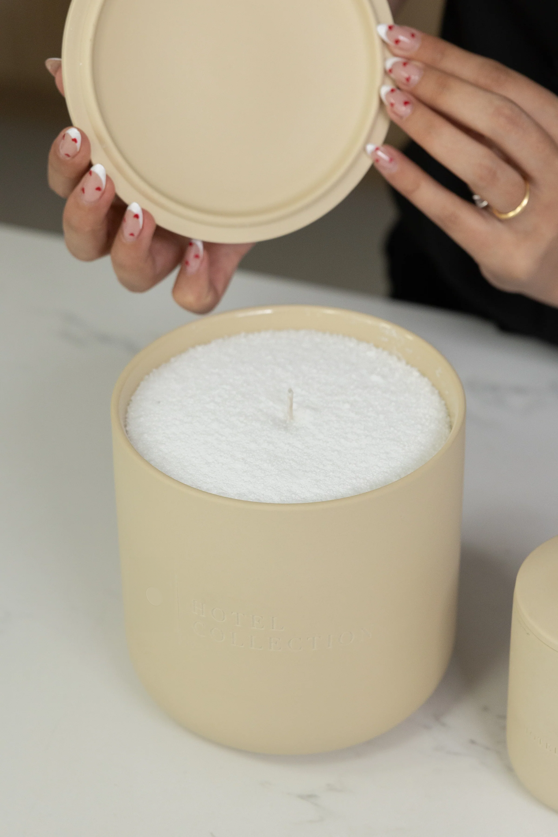 Hotel Collection Grande Ceramic Vessel Ceramic Sand Wax Candle Hotel Collection