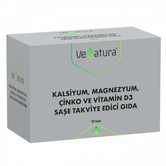 Venatura Calcium Magnesium Zinc Vitamin D3 Dietary Supplement - Supports Bone Health & Immune Function