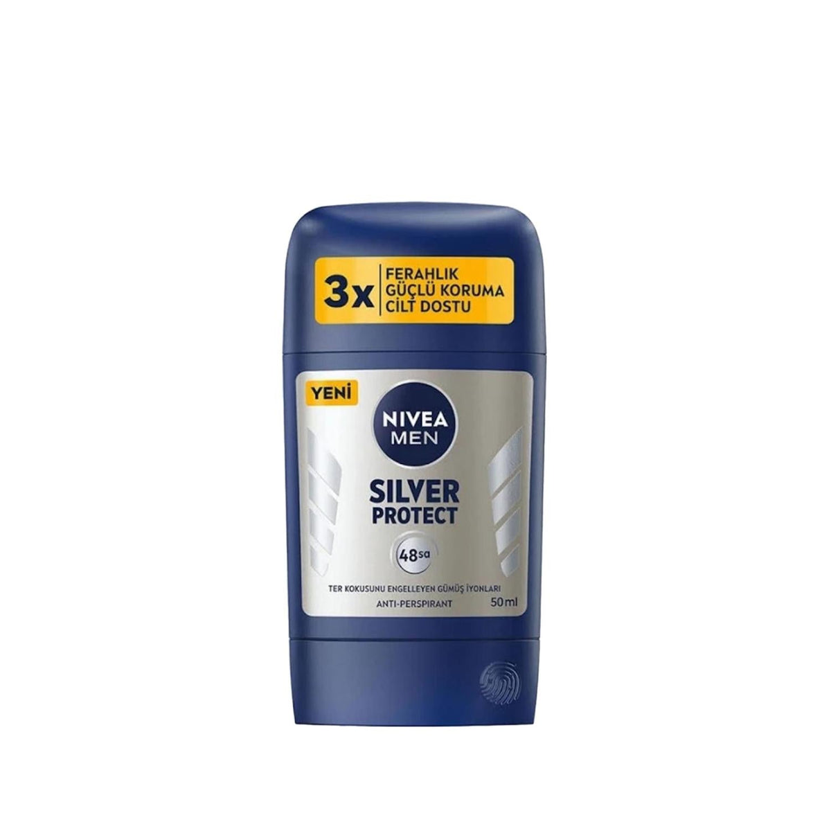 Nivea Men Silver Protect Deodorant Stick for Effective Odor Protection - 50 ml