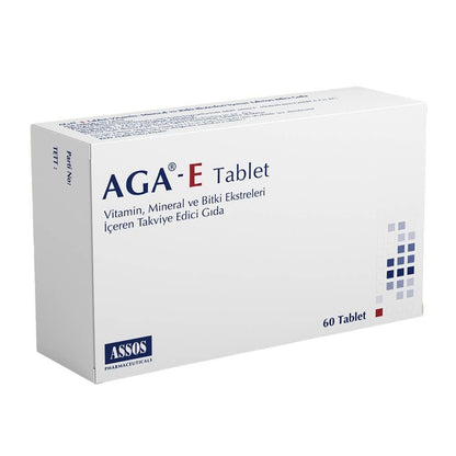 Complément alimentaire Aga-E - 60 comprimés au palmier nain, à la biotine et au zinc