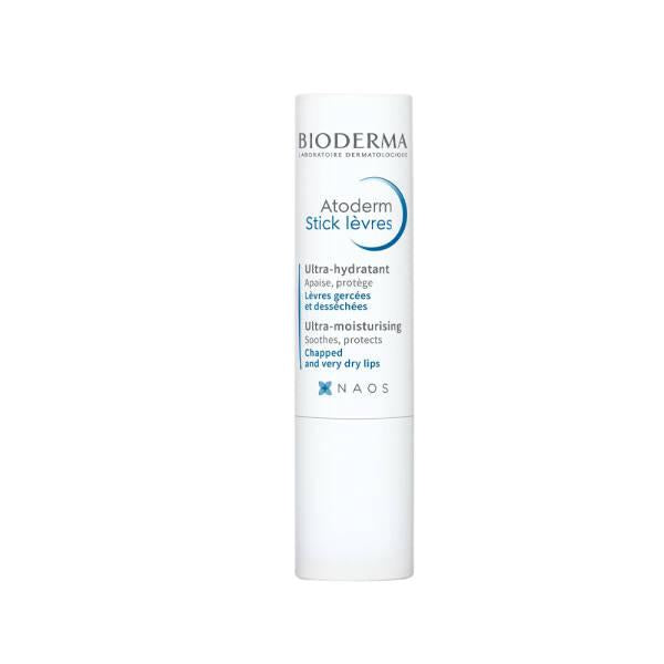 Bioderma Atoderm Stick Labial para Labios Secos y Sensibles - Hidratante, Protector, Formato en Barra Práctico | Cuidado Labial, Tratamiento para Labios Secos