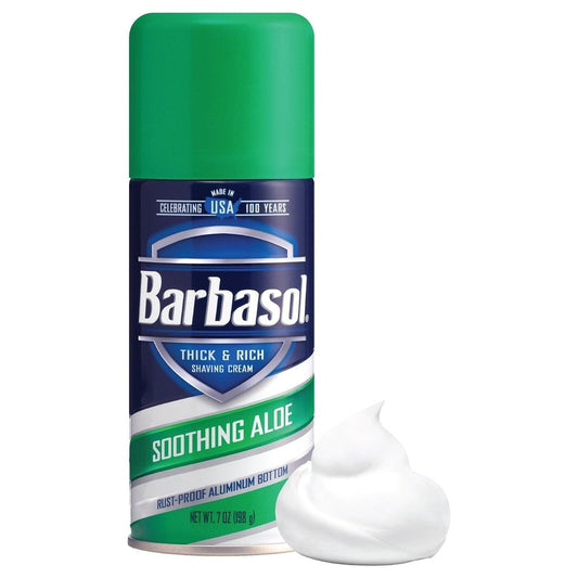 Barbasol Soothing Aloe Thick & Rich Shave Cream - 7oz Shave Cream Pasteur Pharmacy